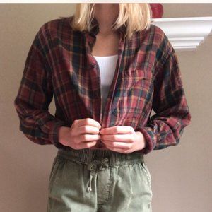 Vintage Cropped Flannel